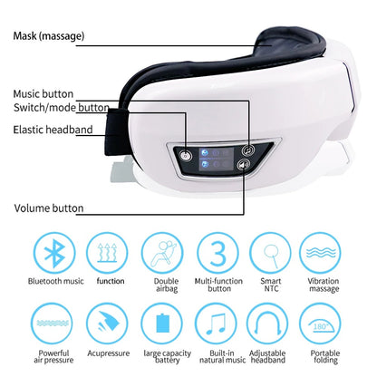 6D Smart Bluetooth Eye Massager